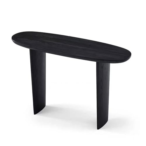 SLEEVE Eintragstabelle Schwarzer Konsolentisch Aus Massivem Holz, Langer Schmaler Tisch, Wohnzimmerwand-Endansichtstisch(M:120CMX40CMX75CM) von SLEEVE