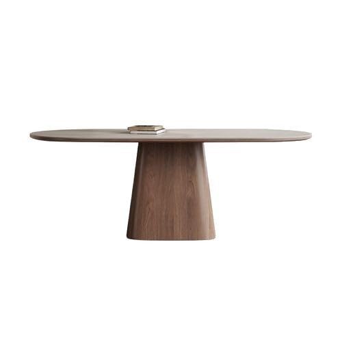 SLEEVE Esstisch Retro Rock Platte Esstisch Hause Rechteckigen Kreative Holz Basis(160x80x75cm) von SLEEVE