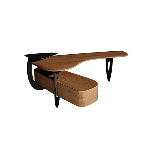 SLEEVE Home-Office-Schreibtische Massivholz-Chef-Büro-Schreibtisch, einfacher großer Schreibtisch, moderner Arbeitstisch for das Home-Study-Büro, geeignet for Unternehmen, Hallen Basteltisch von SLEEVE