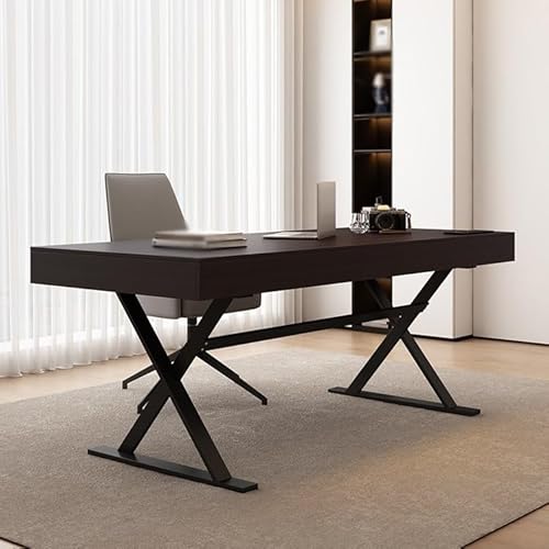 SLEEVE Home-Office-Schreibtische Minimalistischer Schreibtisch aus massivem Holz, Arbeitszimmer, Moderne Chef-Büro-Werkbank Basteltisch(160x70x75cm) von SLEEVE