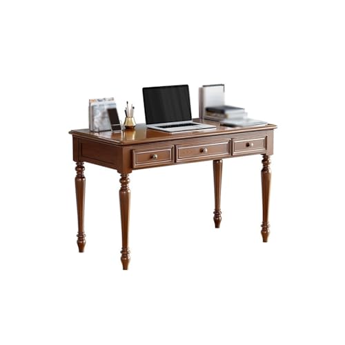 SLEEVE Home-Office-Schreibtische Schreibtisch aus massivem Holz for das Schlafzimmer, Computertisch, einfacher Schreibtisch, Arbeitszimmer, Frisiertisch Basteltisch von SLEEVE