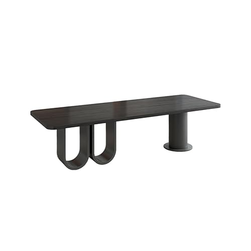 SLEEVE Home-Office-Schreibtische Schwarzes Büromaterial aus massivem Holz for das Büro des CEO-Managers, einfache Einzel-Chef-Werkbank, Arbeitstisch for zu Hause Basteltisch(200x80x75cm) von SLEEVE