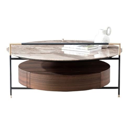 SLEEVE Rattan-Couchtische für das Wohnzimmer Moderner, Heller, luxuriöser runder Couchtisch aus Marmor, Beistelltisch, Ecktisch, Wohnzimmertisch mit Ablageschrank Rattan-Couchtisch SLEEVE Rattan-Couchtische für das Wohnzimmer Moderner, Heller, luxuriöser runder Couchtisch aus Marmor, Beistelltisch, Ecktisch, Wohnzimmertisch mit Ablageschrank Rattan-Couchtisch von SLEEVE