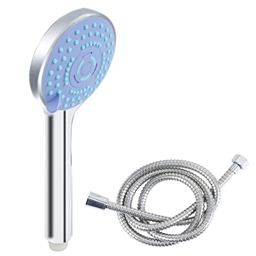 SLFYEE Duschkopf mit Schlauch 1.5M Hochdruck Duschkopf mit 3 Strahlarten Brausekopf Wassersparend Duschbrause Handheld von SLFYEE