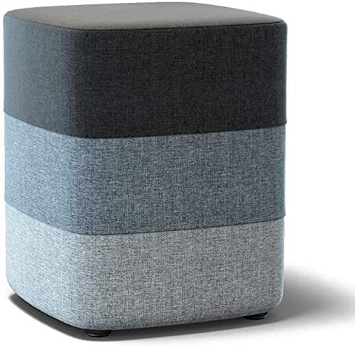 SLGGPJBU Aufbewahrung Fußhocker Fußhocker & s Fußhocker Massivholz Wechselschuhe Hocker Tuch Sofa Hocker Couchtisch Runder Hocker Haushalt Fußstütze Nordic Kleine Bank von SLGGPJBU