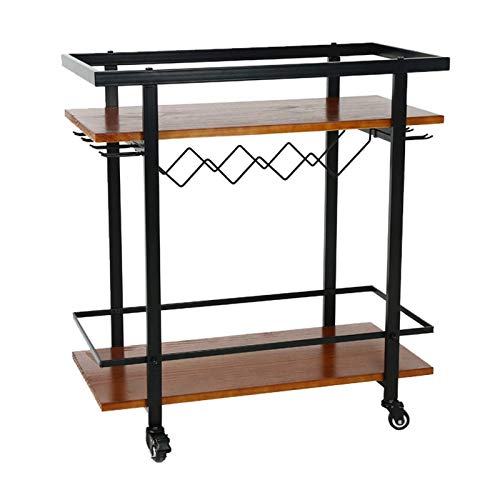 SLGGPJBU Beistelltisch Vitrine Gemüseregal für Küchen Dienstprogramm Warenkorb Hause Bar Wagen Servieren Wagen Kommode Küchenregal, 2 Stile von SLGGPJBU