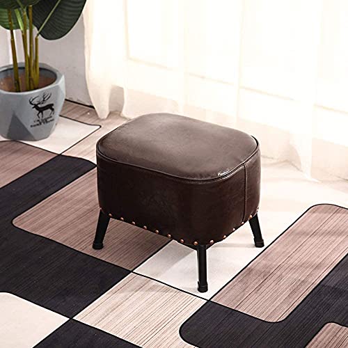SLGGPJBU Fußhocker, gepolsterte, gepolsterte Fußstütze unter dem Couchtisch, 40 cm, grünes PU-Leder, extra gepolsterter Sitz mit schwarzen Metallbeinen, leicht zu reinigen und vollständige Montage SLGGPJBU Fußhocker, gepolsterte, gepolsterte Fußstütze unter dem Couchtisch, 40 cm, grünes PU-Leder, extra gepolsterter Sitz mit schwarzen Metallbeinen, leicht zu reinigen und vollständige Montage von SLGGPJBU