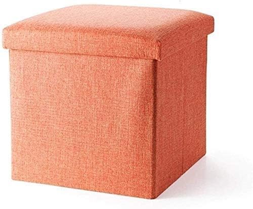 SLGGPJBU Fußhocker zum Ausruhen Füße Fußhocker Fußstütze Faltbare Aufbewahrungsbox Flachs Sitz Gepolstert Wechselschuhbank Fußhocker Sofa Hocker Holzbank Sitz von SLGGPJBU