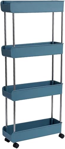SLGGPJBU Küche Trolley 3/4 Ebene Schlafzimmer Snacks Karre Badezimmer Lagerregal mit Rädern Househlod Standregal SLGGPJBU Küche Trolley 3/4 Ebene Schlafzimmer Snacks Karre Badezimmer Lagerregal mit Rädern Househlod Standregal von SLGGPJBU