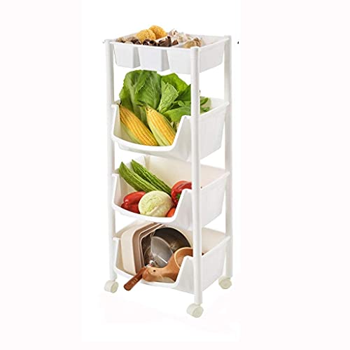 SLGGPJBU Küchenaufbewahrungswagen Regalwagen bewegliche Rollwagen Rack Haushaltswagen Küchenaufbewahrung SLGGPJBU Küchenaufbewahrungswagen Regalwagen bewegliche Rollwagen Rack Haushaltswagen Küchenaufbewahrung von SLGGPJBU