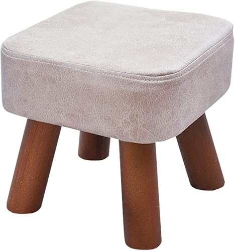 SLGGPJBU Quadratischer Fußhocker mit Holzbeinen, für Wohnzimmer, Schlafzimmer, Fußstütze/kleiner Couchtisch, extra Sitz, Flur, Schuhwechselhocker, Braun, 28 × 25 cm SLGGPJBU Quadratischer Fußhocker mit Holzbeinen, für Wohnzimmer, Schlafzimmer, Fußstütze/kleiner Couchtisch, extra Sitz, Flur, Schuhwechselhocker, Braun, 28 × 25 cm von SLGGPJBU