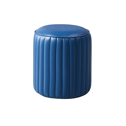 SLGGPJBU Schuhe Wickelhocker Fußhocker Rund Fußhocker Eingangsschuh Wickelhocker Gepolsterter Schminkhocker Stuhl Fußstütze Hocker Sofa von SLGGPJBU