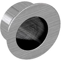 Slid'up By Mantion - Fingerhülse für Schiebetüren, rund, Durchmesser 29 mm, Nickel gebürstet, für Durchgangstüren, Zimmertüren von SLID'UP BY MANTION