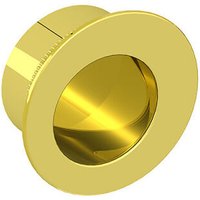 Fingerhülse für Schiebetüren, rund, Durchmesser 29 mm, gold, für Durchgangstüren, Zimmertüren von SLID’UP BY MANTION