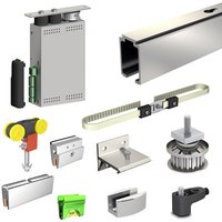 Motor SLID'UP M200 für Glas-Schiebetür inkl. Beschläge, Funk, mit APP-Steuerung, Laufschiene 195 cm, 1 Tür bis 80 kg von SLID'UP BY MANTION