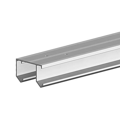 Aluminium-Doppellaufschiene 180 cm zur Ergänzung von SLID'UP 110 Schiebetürbeschlag von SLID'UP