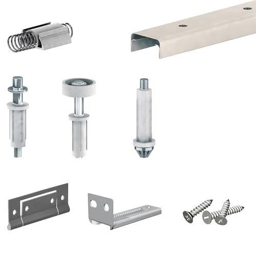 Schiebetürbeschlag FALTSYSTEM SLID'UP 200, Laufschiene 1822 mm, für 4 Paneele bis 14 kg, für Falttüren, Schränke, Nischen von SLID'UP