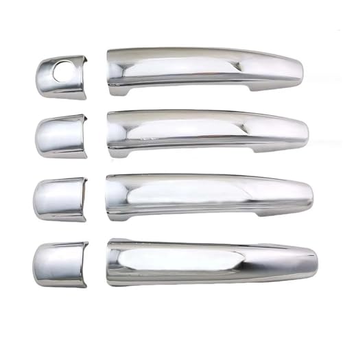 HDSNWG Auto Dekoration Türgriff Abdeckung Werkzeuge Autos Zubehör Für Peugeot 208 207 308 2006-2014(4 door chrome cover) von SLIMES