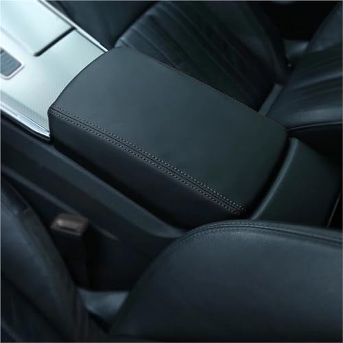HDSNWG Autoinnenausstattung Zentrale Steuerung Armlehne Box Leder Schutzhülle Trim Für A3 8v 2013-2020 Zubehör(Schwarz) von SLIMES