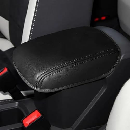 HDSNWG Für VW Für T-ROC 2018-2021Car Center Console Armlehne Box Abdeckung Mikrofaser Leder Schutz Pad(Schwarz) von SLIMES