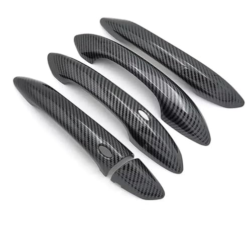 LHD Auto Stil Außentür Griff Form Abdeckung Dekoration Für Hyundai Für Tucson 2022-2023(Carbon Fiber Black) von SLIMES
