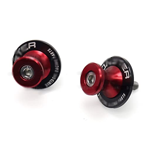 Motorrad Für Ducati Monster 937 950 2021 2022 Motorrad Hinterrad Kipphebel Schwinge MONSTER937 Parkständer Spulen Slider Ständer Schraube (Color : Rosso) von SLIMES