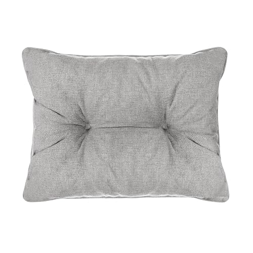 SLIPIO Outdoor Kissen für Gartenmöbel |Rückenkissen 50x40 cm Polster für Rattan Möbel | Hoch FÜLLPRO+ Füllung | Lounge Auflagen für Stuhl, Gartenbank | Grau von SLIPIO