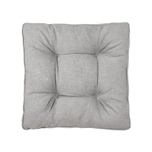 SLIPIO Outdoor Kissen für Gartenmöbel |Sitzkissen 50x50 cm Polster für Rattan Möbel | Hoch FÜLLPRO+ Füllung | Lounge Auflagen für Stuhl, Gartenbank | Grau von SLIPIO