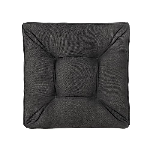 SLIPIO Outdoor Kissen für Gartenmöbel |Sitzkissen 70x70 cm Polster für Rattan Möbel | Hoch FÜLLPRO+ Füllung | Lounge Auflagen für Stuhl, Gartenbank | Dunkelgrau von SLIPIO