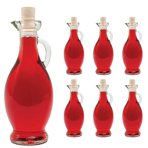 6 x 500 ml leere Glas-flaschen Karaffe Glaskaraffe Essig ÖL Behälter von casavetro