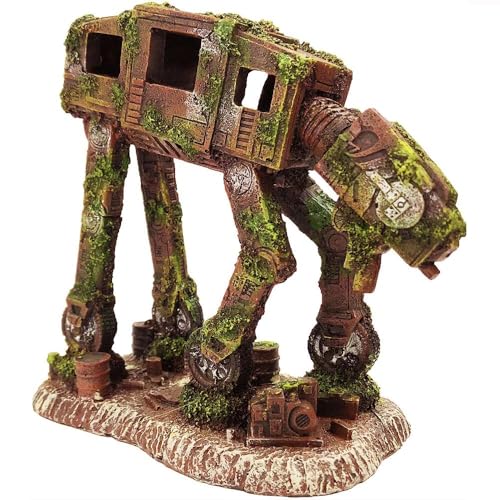 SLOCME Aquarium at-at All Terrain Armored Transport Imperial Walker Dekoration – Aquarium Roboter Höhle Ornament von SLOCME