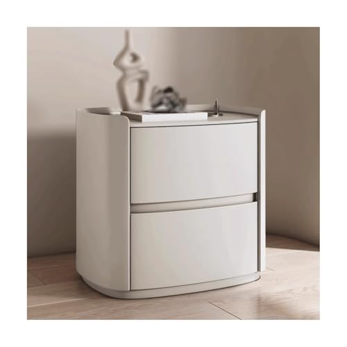 SLOKFV5 Bedside Table Moderner minimalistischer Nachttisch Massivholz Nachttisch mit Lagerschubladen Schlafzimmer Truhe zeitgenössischer Nachtständer Lagerschrank Nachtschrank von SLOKFV5
