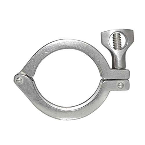 0,5'' 1,5" 2" 2,5" 3" 4" Edelstahl Tri Clamp Clover SS304 mit Silikondichtung (Size : 2Inch (Flange64)) von SLOYCA