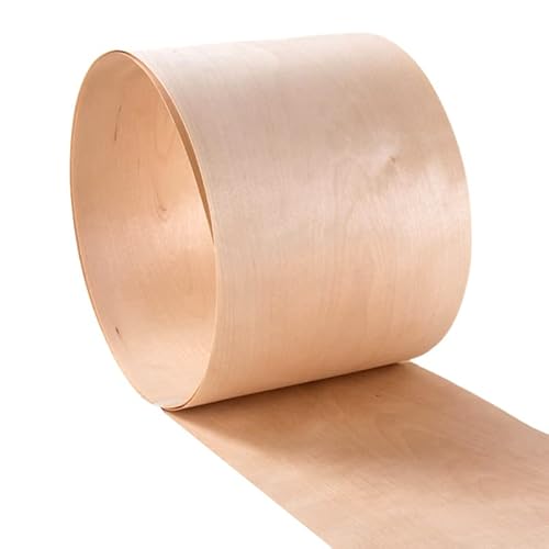 1 Rolle natürliches Birkenfurnier dünnes Holzfurnier massive dekorative Platte Außenhaut Lautsprecher Möbel Gitarrenschranktüren DIY von SLOYCA