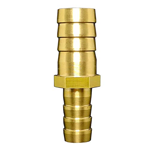 1 STÜCK 4 6 8 10 12 14 16 19 25 mm Schlauchtülle Hosetail Gerade Reduzierstück Adapter Transfer Messing Rohrverschraubung Wasser Gas Öl (Size : 12mm to 10mm Barb) von SLOYCA