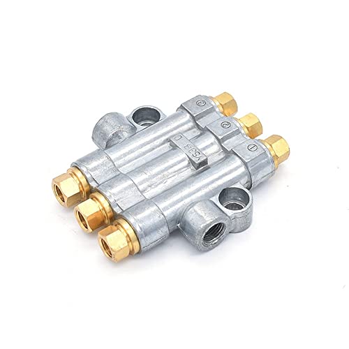 1 Stück Detective Volumetric Grease Oil Distributor/Separator Valve Divider 2 3 4 5 6 Way for Aluminium-Zentralschmiersystem (Size : 2 Way) von SLOYCA