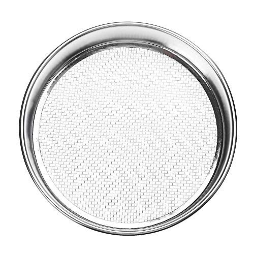 1pc 4-300M Runde 304 Edelstahl Mehlsieb Küche Lebensmittel Bohnen Filtersieb Lab Pulverfilter Sieb Sieb Sichter Backen (Color : 40 Mesh 0.45mm, Size : 10cm Diameter) von SLOYCA