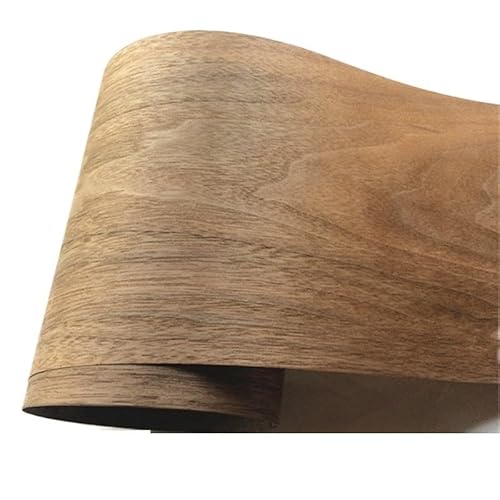 1 Rolle 230 cm natürliches schwarzes Nussbaumfurnier dünn handgefertigt DIY Massivholz dekorative Platte Haut Lautsprecher Renovierung von SLOYCA