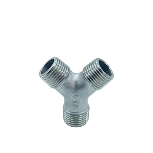 1 Stück BSP männlich + weiblich + männlich Gewinde 3-Wege-T-Stück T-Rohrverschraubung 1/4" 3/8” 1/2" 3/4" 1" 2" Gewinde Sus304 Multifunktional/3/3/8(5,1 1/2") von SLSKO