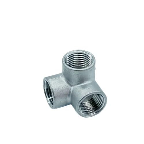 1 Stück BSP männlich + weiblich + männlich Gewinde 3-Wege-T-Stück T-Rohrverschraubung 1/4" 3/8” 1/2" 3/4" 1" 2" Gewinde Sus304 Multifunktional/3/3/8(6,1") von SLSKO