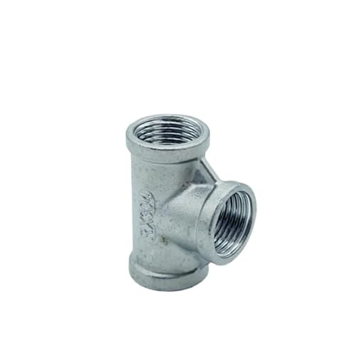 1 Stück BSP männlich + weiblich + männlich Gewinde 3-Wege-T-Stück T-Rohrverschraubung 1/4" 3/8” 1/2" 3/4" 1" 2" Gewinde Sus304 Multifunktional/3/3/8(7,1 1/4") von SLSKO