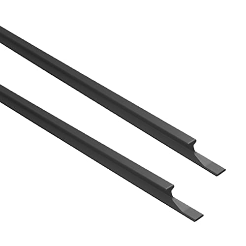 2 Stück Möbelgriff Moderne Schranktürgriffe Aluminiumlegierung Küchengriffe Schranktürgriffe Schubladengriffe mit Schrauben for Schlafzimmer, Schwarzlochabstand: 160 mm(Hole distance:524mm) von SLSKO