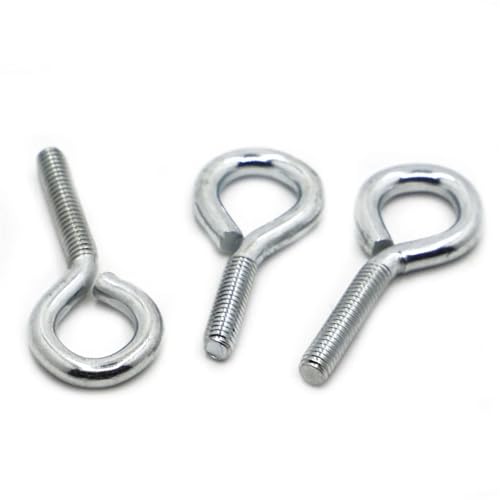 Ringschrauben, verzinkte Stahl-Ringschrauben, geschlossener Haken mit Ringschraube, Hebering, Ringschraube(M3 10pcs,15mm) von SLSKO