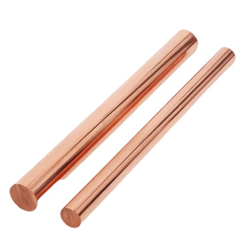 Rundstab aus reinem Kupfer, 30/32/35/38 mm Durchmesser, 100 mm Länge, blanker Kupfermetallstab for Metallhandwerk, Hobbys, Elektrik und Industrie(35 * 100mm) von SLSKO
