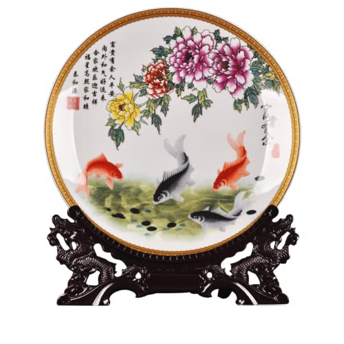 SLSKO 26 cm Jingdezhen Keramik und Porzellan Dekoration Hängeplatte Kunsthandwerk von SLSKO