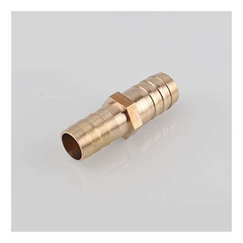 SLSKO Messing 2-Wege-Reduzierstück, gerader Schlauchanschluss, Widerhaken, Reduzierstück, Kupferkupplung, Anschlussadapter, for Luft, Kraftstoff, Gas, Wasser(12mm 14mm Barb) von SLSKO