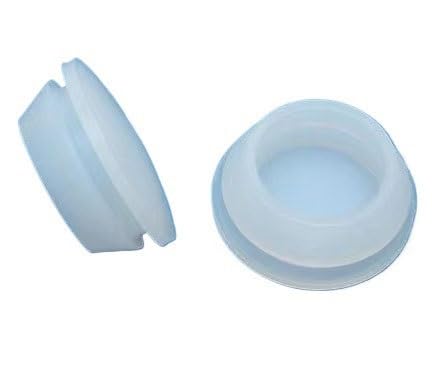 T-förmiger, versiegelter Stecker, bogenförmiger Einrast-Lochstopfen, Silikonkautschuk, mehrere Größen, 10–36 mm, Mehrfarbig, 10 Stück(Transparent,25mm) von SLSKO