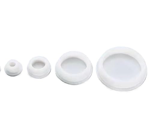 T-förmiger, versiegelter Stopfen, T-förmige Lochstopfen aus Silikonkautschuk, 10 Stück, Mehrfarbig, 6,8 mm – 51,3 mm(White,31.3mm) von SLSKO