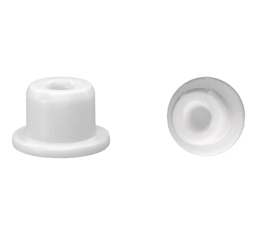 T-förmiger versiegelter Stopfen T-förmige Lochstopfen 10 Stück 14–58,6 mm Schwarz Weiß Silikonkautschuk -40 bis 250 °F(White,52.5mm) von SLSKO