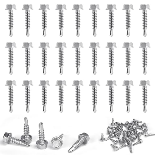 SLTAXAR 100 Stk Sechskantschrauben Edelstahl Sechskant Bohrschrauben 4,2x16mm Selbstschneidende Schrauben Blechschrauben Selbstbohrend Edelstahlschrauben Karosserieschrauben für Blechdach Autoteilen SLTAXAR 100 Stk Sechskantschrauben Edelstahl Sechskant Bohrschrauben 4,2x16mm Selbstschneidende Schrauben Blechschrauben Selbstbohrend Edelstahlschrauben Karosserieschrauben für Blechdach Autoteilen von SLTAXAR